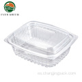 Caja de embalaje de plástico de ensalada fresca de plástico desechable